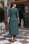 Green Colour Rayon Printed Kurti With Pant Dupatta Bulk Orders In India Aaradhna 2051
